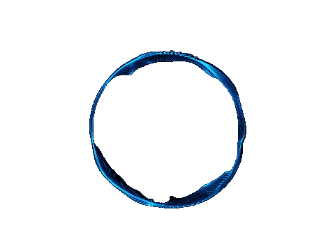 Glowing blue ring animation